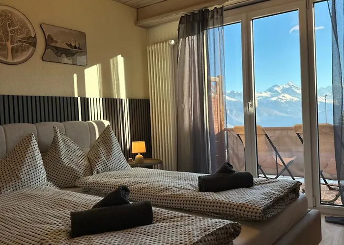 Capobnb Bergblick Nahe See, Wandern, Wallis * Кран-Монтана